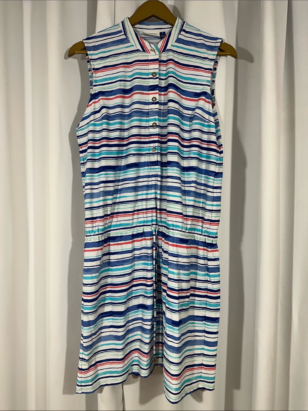 NWT Cabana Life x Talbots Limited Edition UPF 50+ Striped Dress Medium